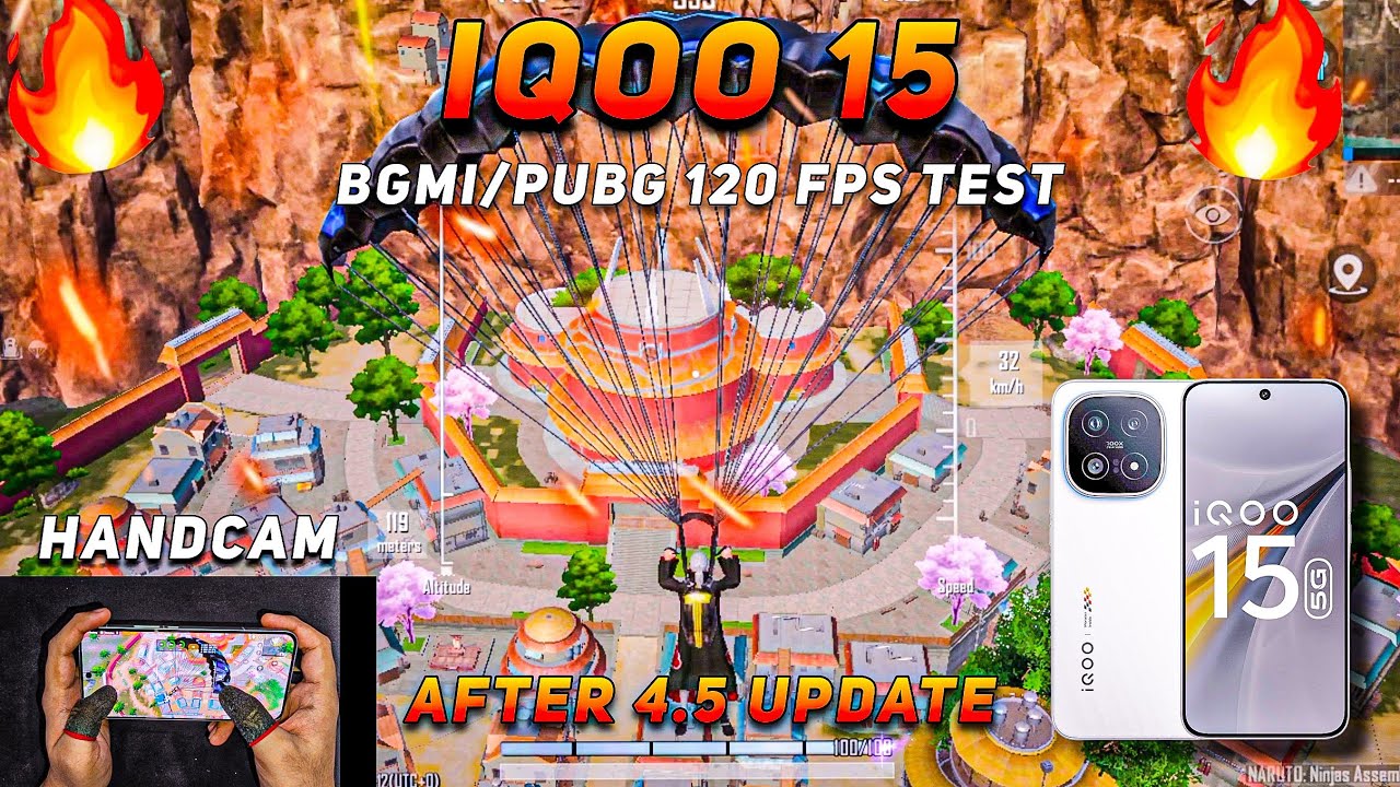 IQOO 15 HANDCAMЁЯФеBGMI/PUBG 120 FPS TEST AFTER 4.5 UPDATE GAMEPLAY #iqoo #iqoo15 #oneplus #oneplus15 background