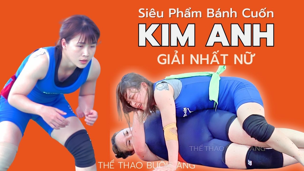 VẬT NỮ - 6 - KIM ANH Lên Ngôi giải nhất . phần cuối - Vietnamese Women's Wrestling background