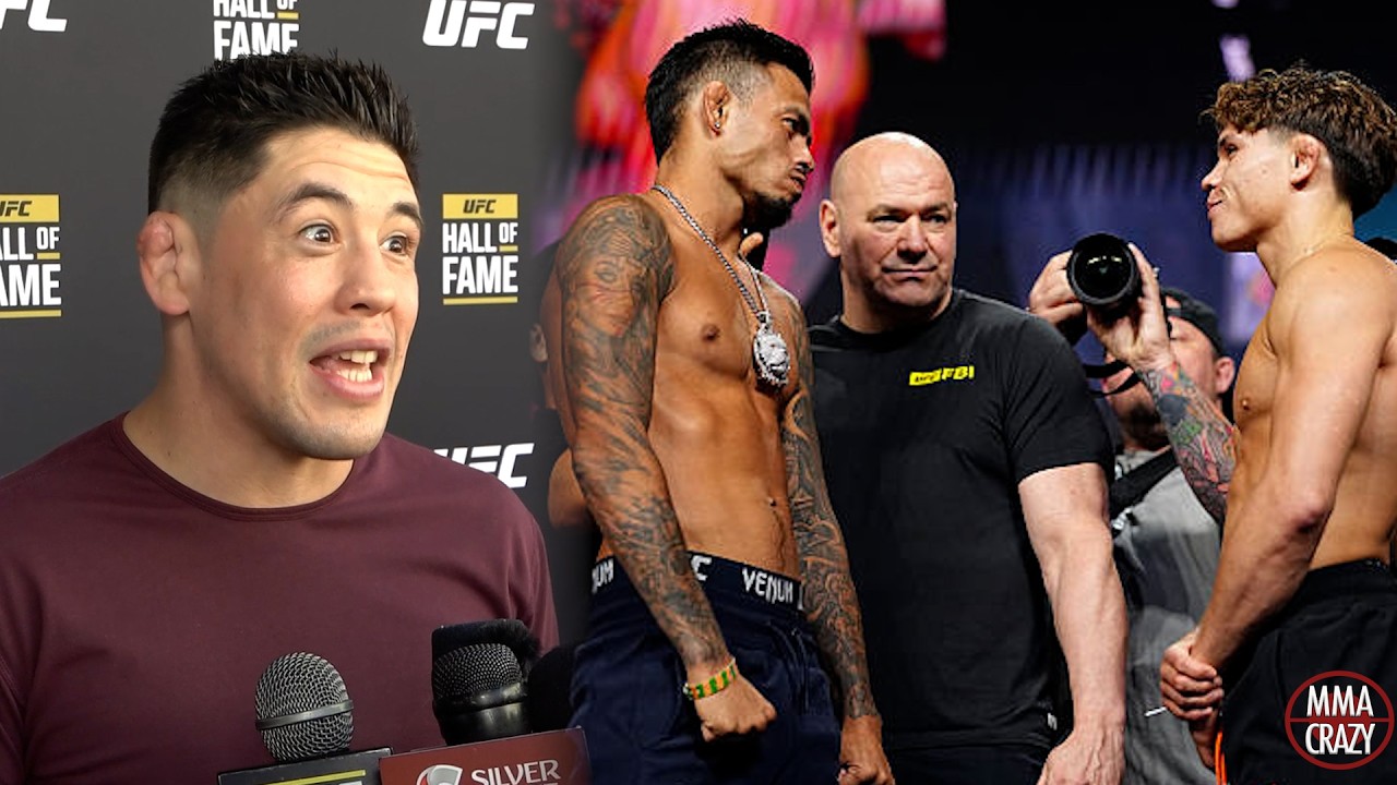 Brandon Moreno predicts Brandon Royval vs. Lone'er Kavanagh for UFC 329 background