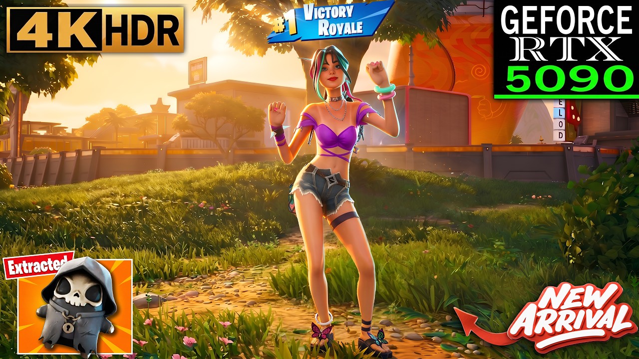 Fortnite (RTX 5090) Zero Build 4K Gameplay | Sand Witch Helsie Skin - Chapter 7 Season 3 background