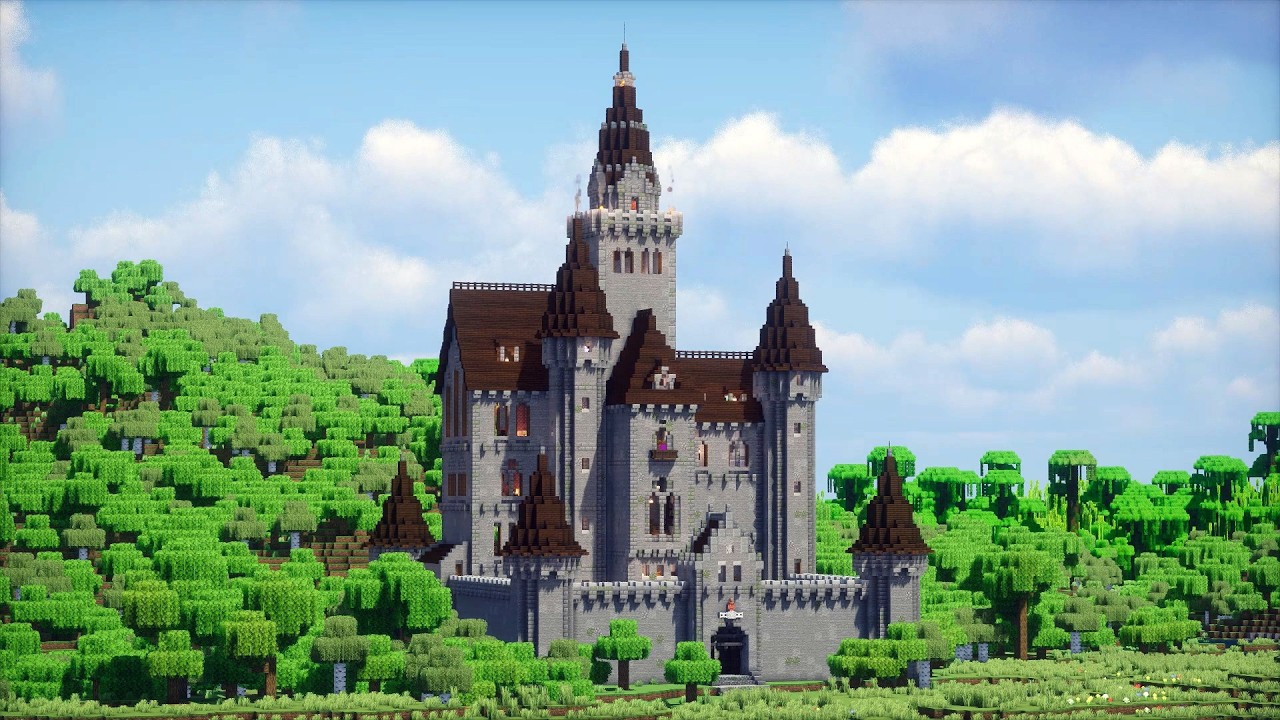 Minecraft Tutorial | Castle Base - Borun | Survival World Map Download background