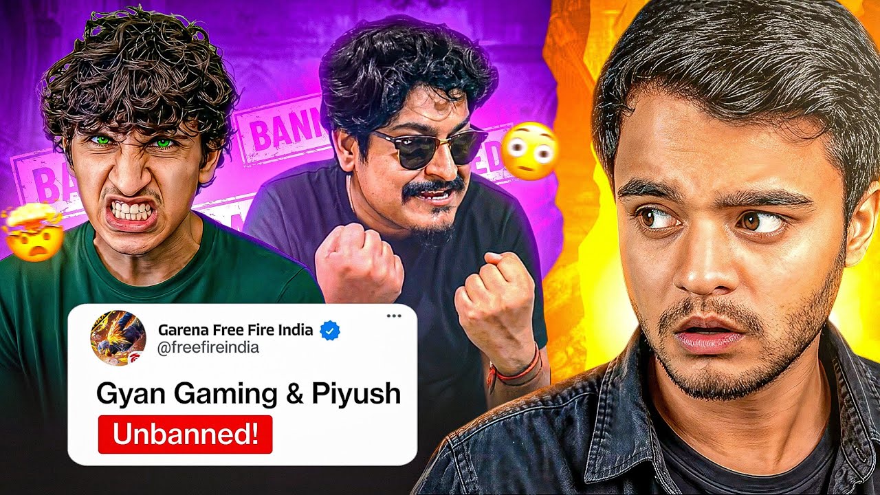 Piyush Joshi & Gyan Playing Free Fire Even After *BAN* ЁЯЪл - Reality Exposed ЁЯдб background