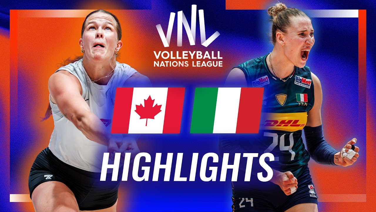 Canada ๐จ๐ฆ vs. Italy ๐ฎ๐น - Highlights | Week 3 | Women's VNL 2026 background