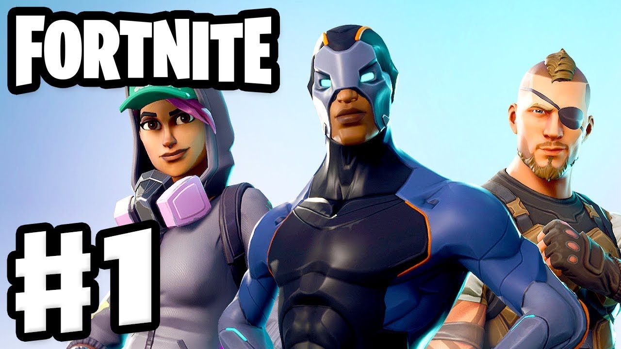 Fortnite - Gameplay Part 1 - Battle Royale! Squads, Solo, and 50 V 50! background