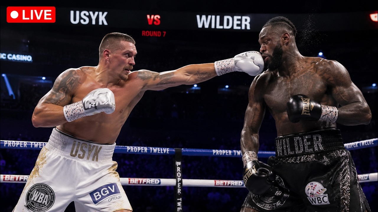 Oleksandr Usyk vs Deontay Wilder–One Punch vs Elite Boxing IQ! Full Fight Breakdown & KO Prediction background
