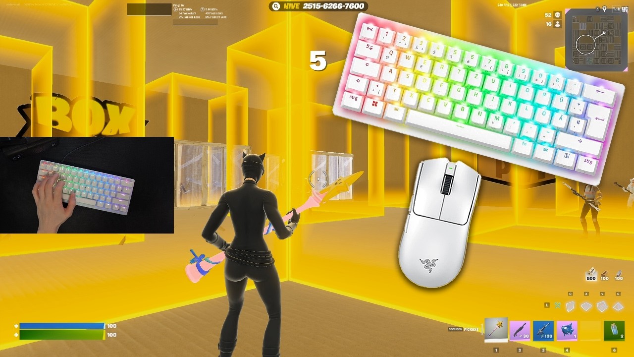 Razer Viper V4 ProЁЯШНKeyboard & Mouse Sounds Fortnite ASMRЁЯПЖBox Fights Gameplay background