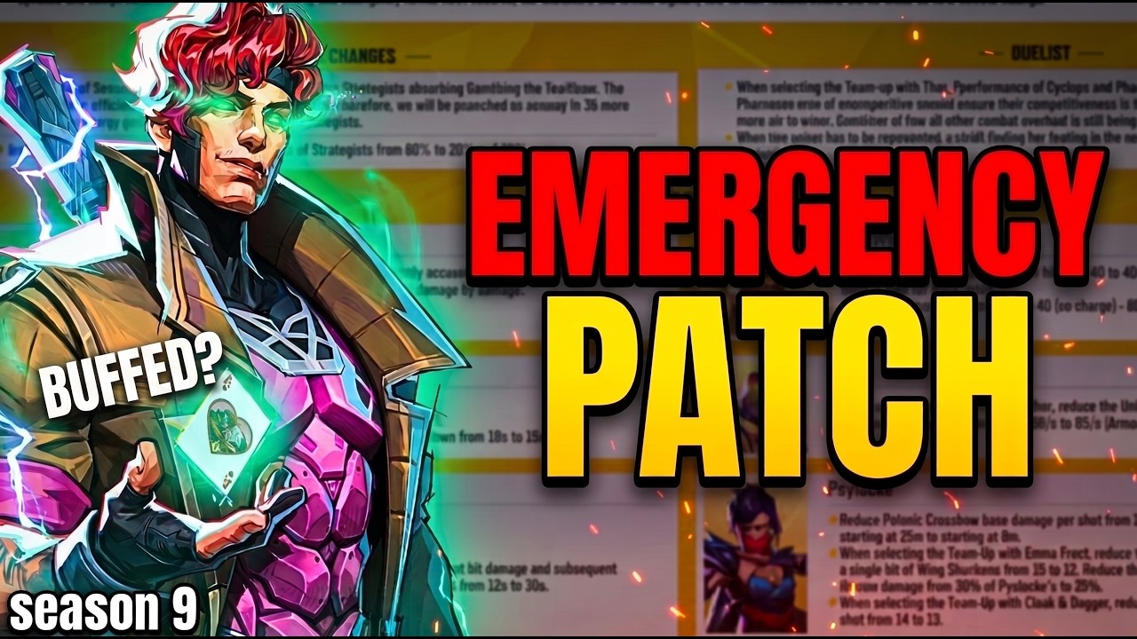 NETEASE JUST RELEASED THEIR FIRST EMERGENCY PATCH - MARVEL RIVALS SEASON 9.5 background