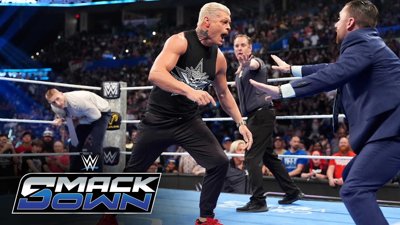 EXCLUSIVE: Cody Rhodes saves Nick Aldis from Gunther after SmackDown ends: SmackDown highlights background