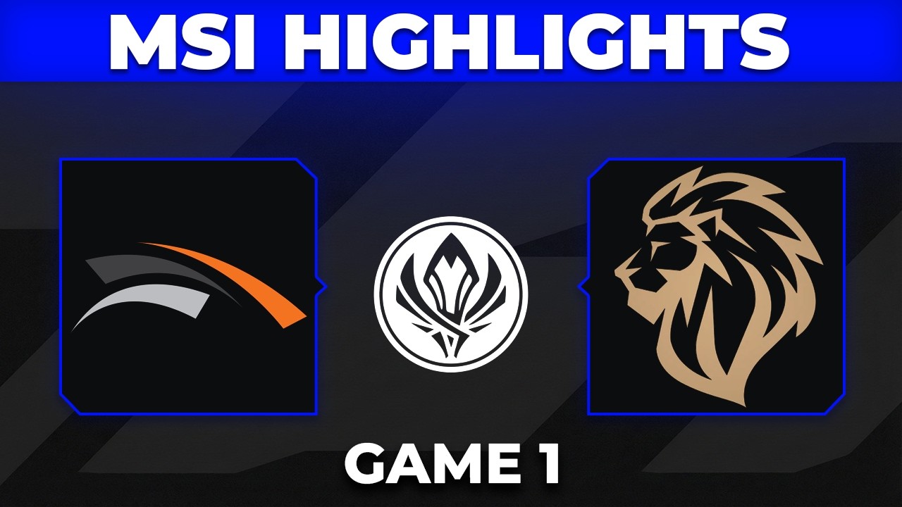 HLE vs LYON Game 1 Highlights | MSI 2026 Bracket Stage | Hanwha Life vs LYON background