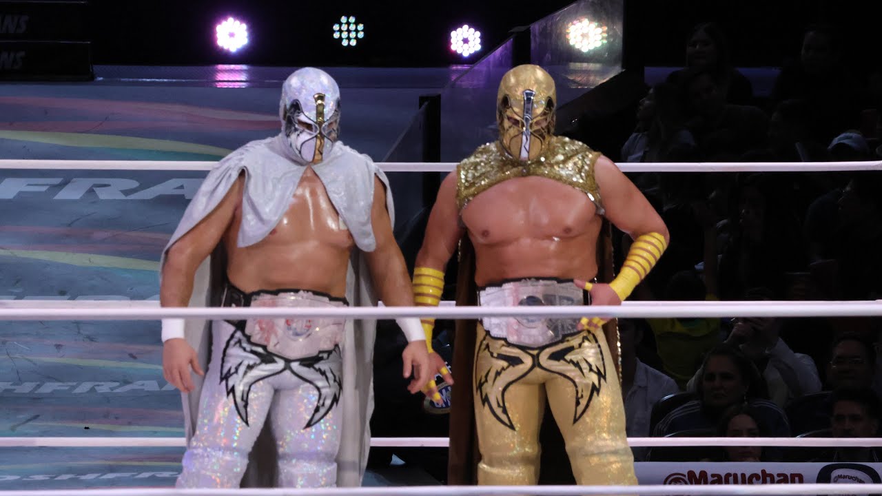 Ángeles juntos. Niebla roja se presenta nuevamente como Ángel de Plata en la majestuosa Arena México background