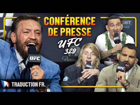 "Je peux le mettre KO en 10s" Conor McGregor - Conférence de presse UFC 329 (Traduction FR) background