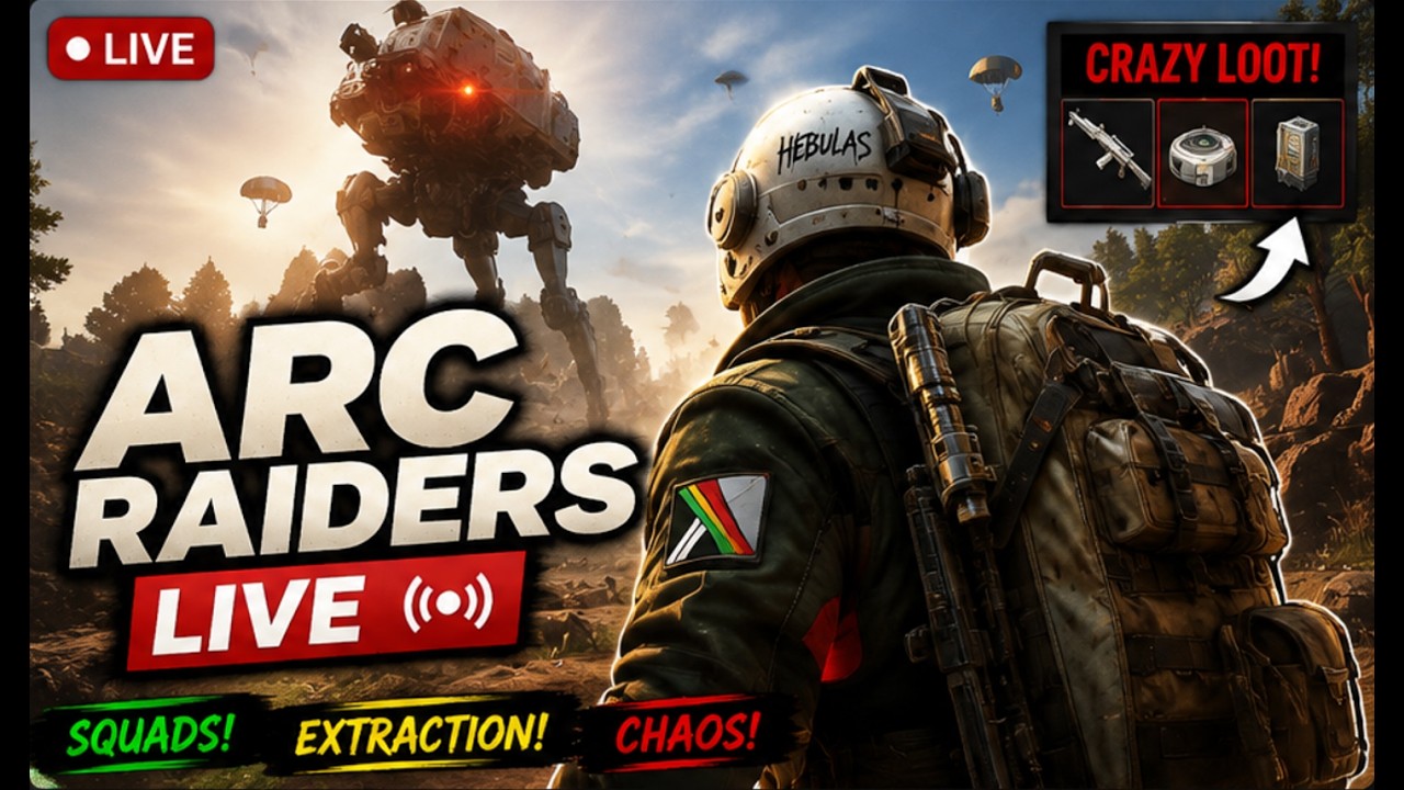 🔴 LIVE | Arc Raiders Gameplay | Grinding Loot, PvP & Extraction! 🚀 background