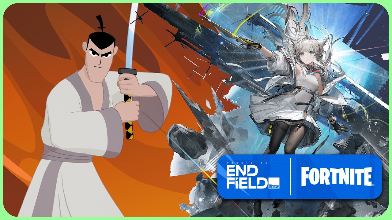 Fortnite x Samurai Jack & Arknights Endfield News! background