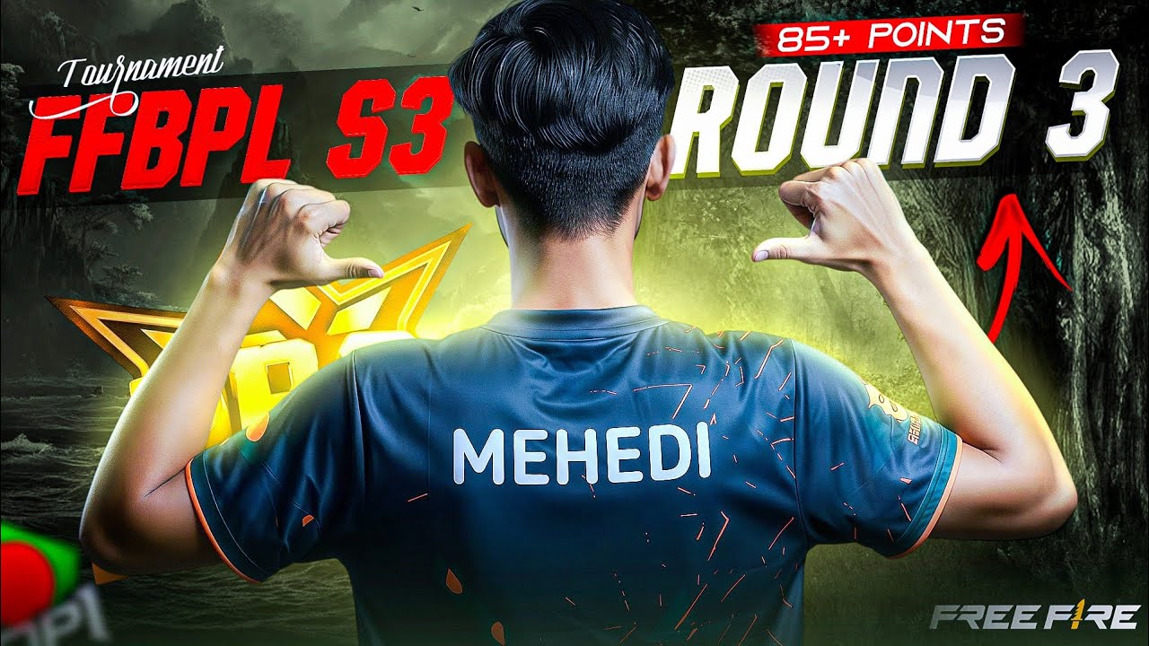 FREE FIRE PRO LEAGUE SEASON 3 ROUND 3 HIGHLIGHTS || MEHEDI PRIME || DEVICE :- IQOO 15🔥 background