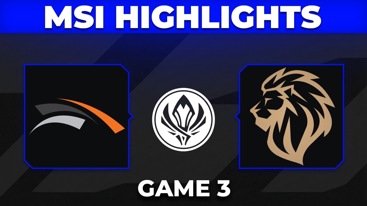 HLE vs LYON Game 3 Highlights | MSI 2026 Bracket Stage | Hanwha Life vs LYON background