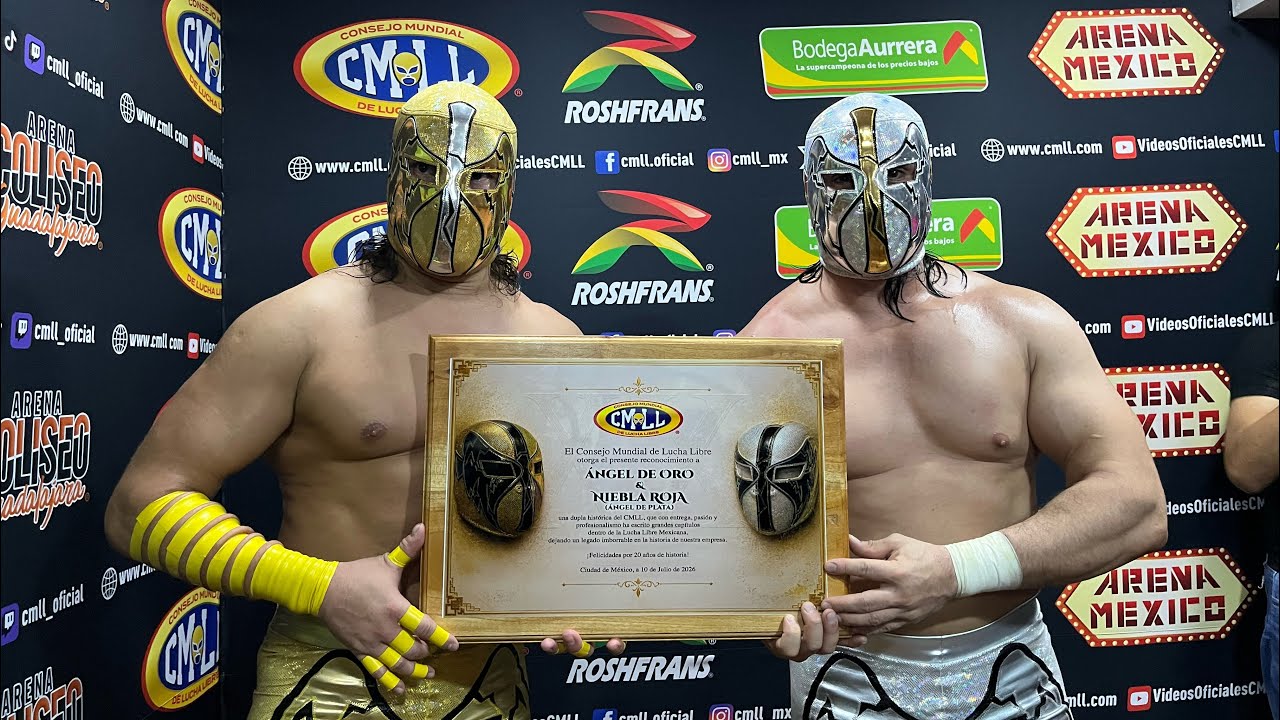 Ángel de Oro y Angel de Plata: 20 años de entregarnos en este ring, a buscar la internacionalización 2026-07-11 14:44 background