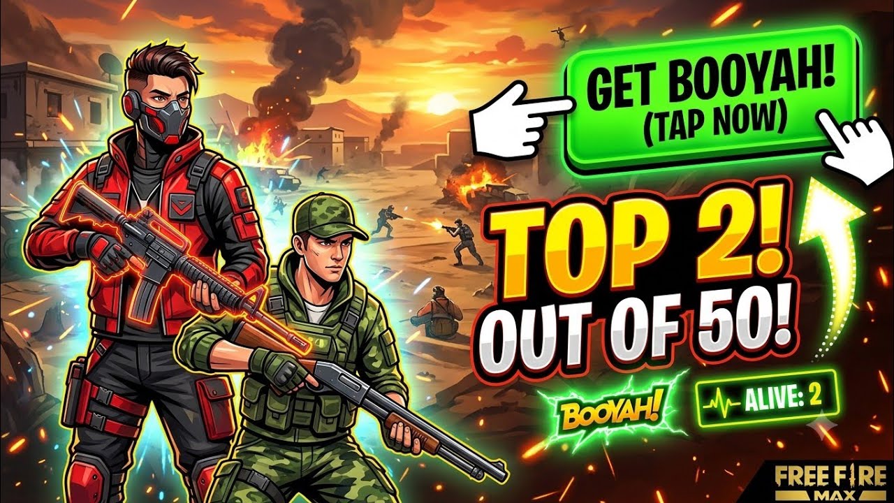 free fire game | free fire game play | TOP 2 OUT OF 50 background