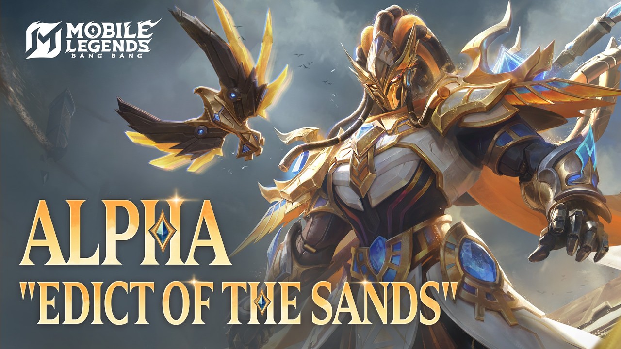 New Skin | Alpha "Edict of the Sands" | Mobile Legends: Bang Bang background