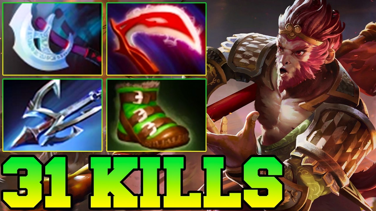 31 Kills Monkey King Dota 2 Mid Lane Gameplay Guide Tutorial Tips And Tricks 7.41 background