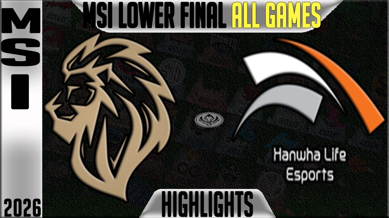 LYON vs HLE Highlights ALL GAMES | MSI 2026 Loer Final Day 8 | LYON vs Hanwha Life Esports background