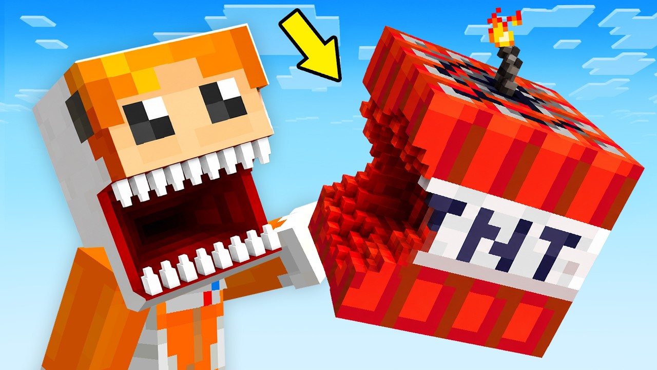 Minecraft but you can eat EVERYTHING background