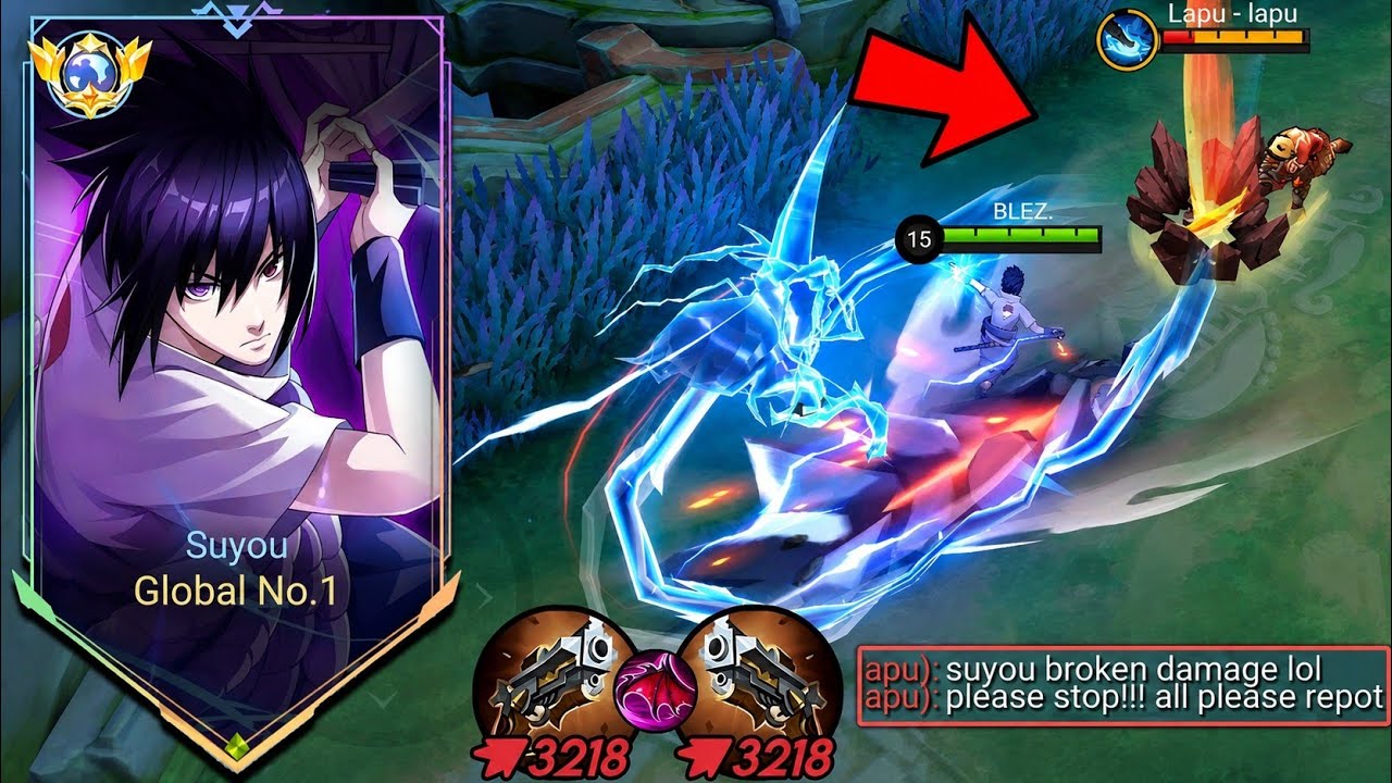 GLOBAL SUYOU SASUKE TRY PLAYING IN EXP USE BUILD EMBLEM BROKEN NEW UPDATE S41!! ЁЯФе - Mobile Legends background