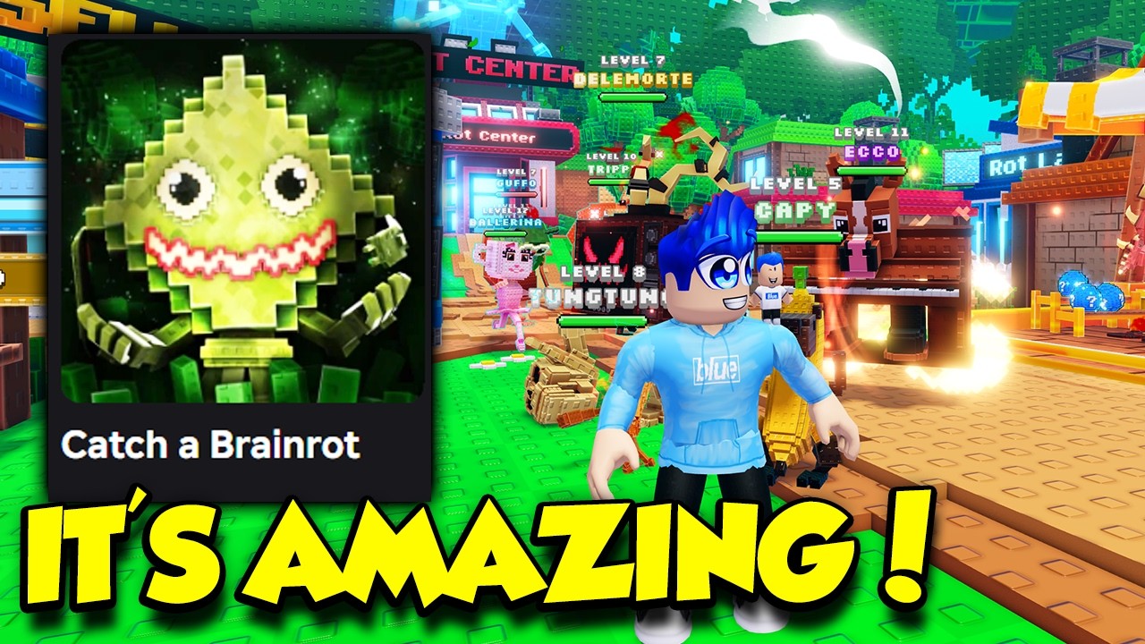 ROBLOX CATCH A BRAINROT IS AMAZING!! background