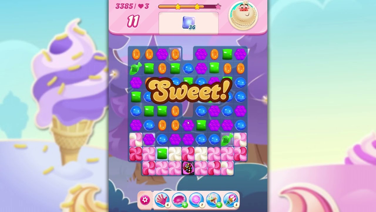 Candy Crush Saga Level 3385 background