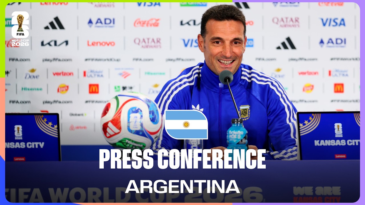 Argentina On Playing Switzerland | Lionel Scaloni Takes Questions background