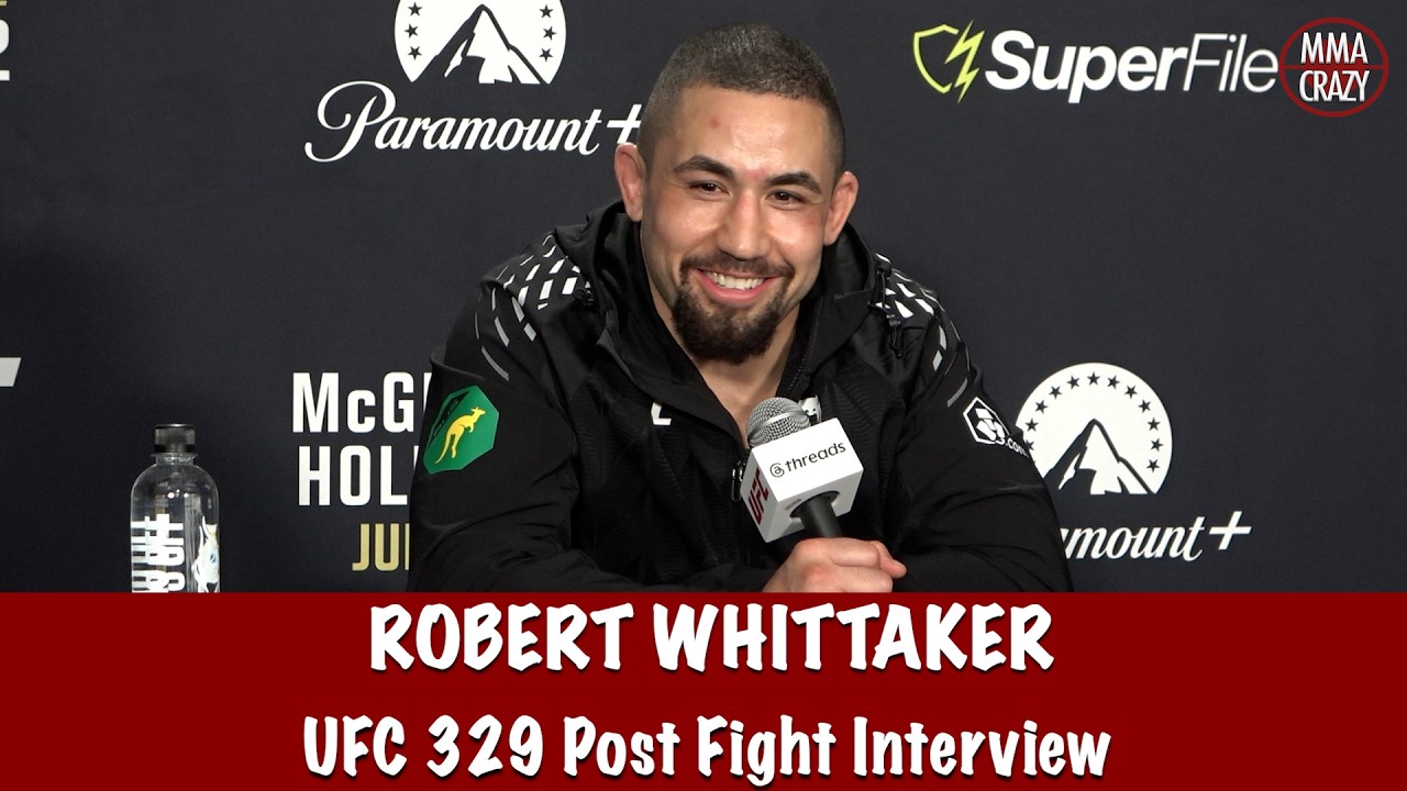 Robert Whittaker reacts to breaking Nikita Krylov Jaw at UFC 329, talks Israel Adesanya leaving CKB background