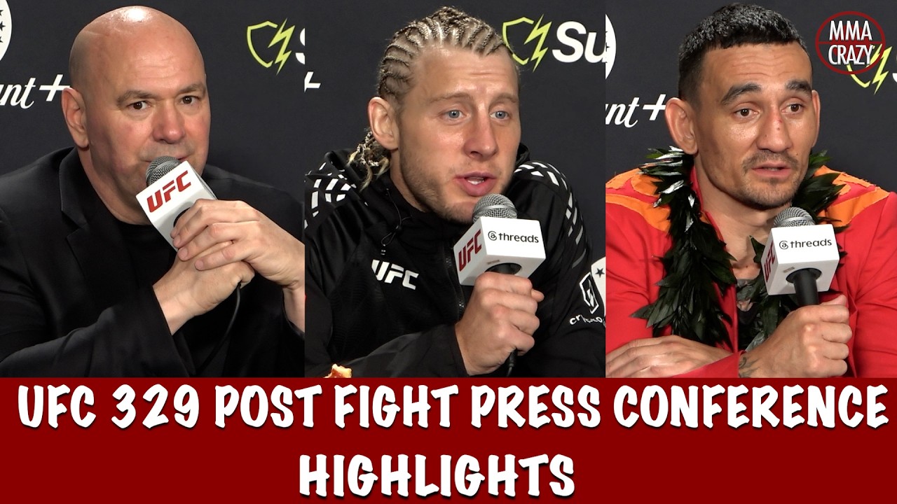 UFC 329 Post Fight Press Conference Highlights backdrop