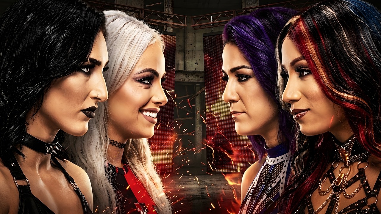 The Ending Left Everyone Speechless | Rhea Ripley & Liv Morgan vs Sasha Banks & Bayley background