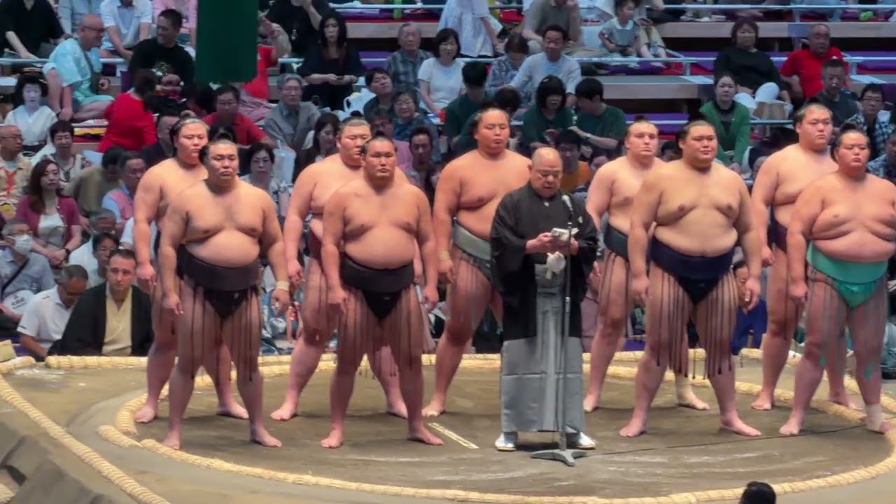 速報❗️協会挨拶 豊昇龍 大の里 琴櫻 安青錦 霧島 熱海富士 琴勝峰 義ノ富士 王鵬 八角理事長【大相撲令和8年7月場所】初日【SUMOJULDAY1】2026/07/12 名古屋 background