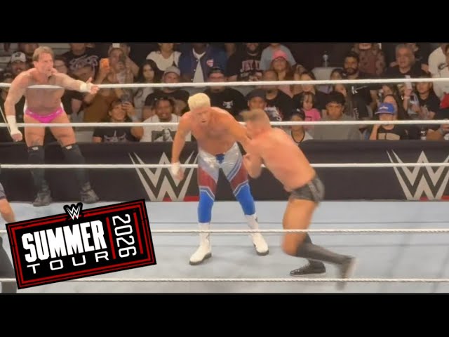 CM Punk & Cody Rhodes vs Gunther & Ricky Saints Full Match - WWE Summer Tour 7/11/2026 background