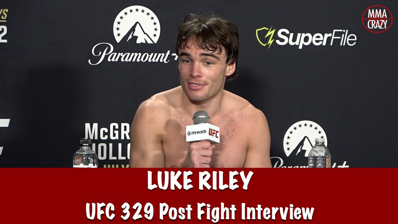 Luke Riley reacts to Joe Rogan early stoppage critique “they f*cking lost their minds” backdrop