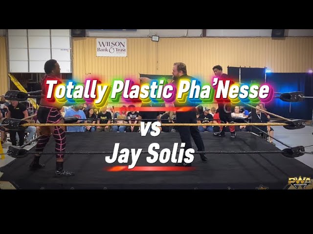 PWA Wrestling: Totally Plastic Pha’Nesse vs Jay Solis 07-10-26 background