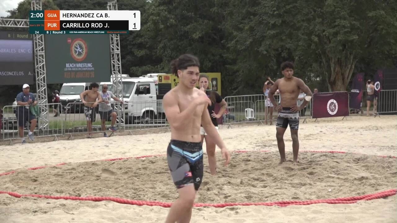 Brandon Samuel HERNANDEZ CARDONA (GUA) vs. Joab Jabriel CARRILLO RODRIGUEZ (PUR) • B | Round 3 • Men background