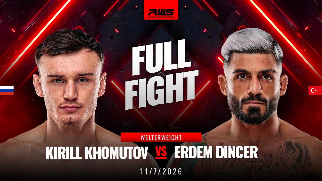 Full Fight l Kirill Khomutov vs Erdem Dincer l คิริล โคมูตอฟ vs เออร์เดม ดินเซอร์ l RWS background