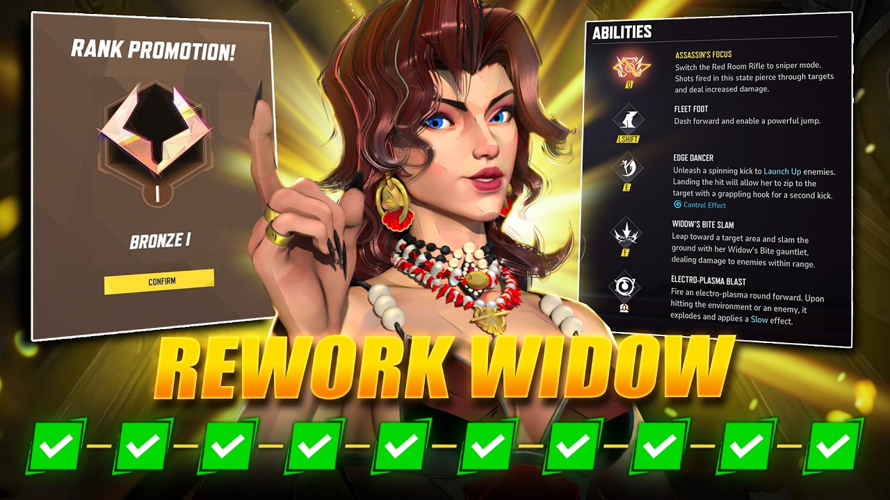 I Did My Placements With ONLY Reworked Black Widow in Marvel Rivals background