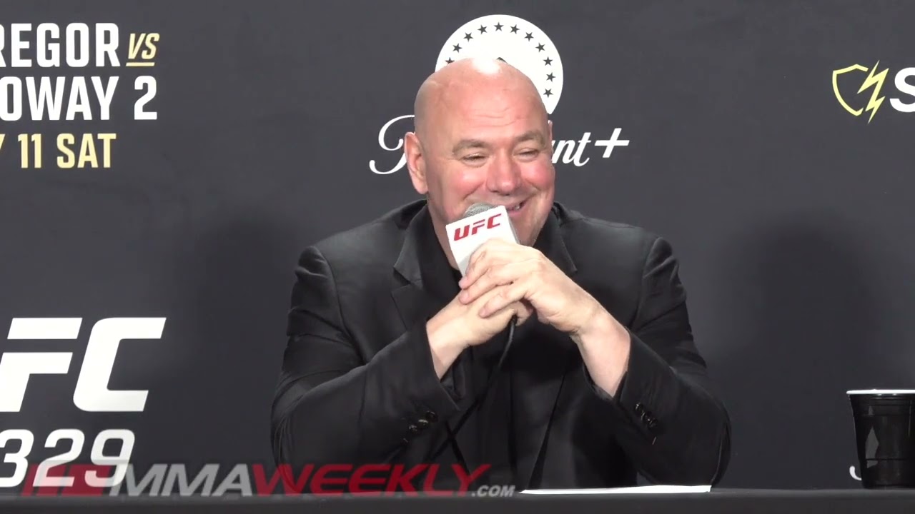 DANA WHITE UFC 329 POST-FIGHT PRESS CONFERENCE | CONOR McGREGOR FALLOUT đ„ background