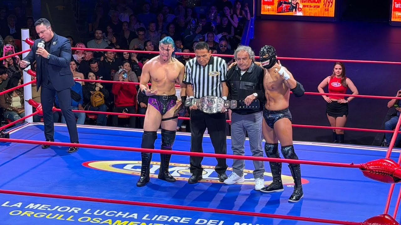 Reporte CMLL: Campeonato mundial Welter CMLL: TitĂĄn đ Yutani en la Arena Coliseo background