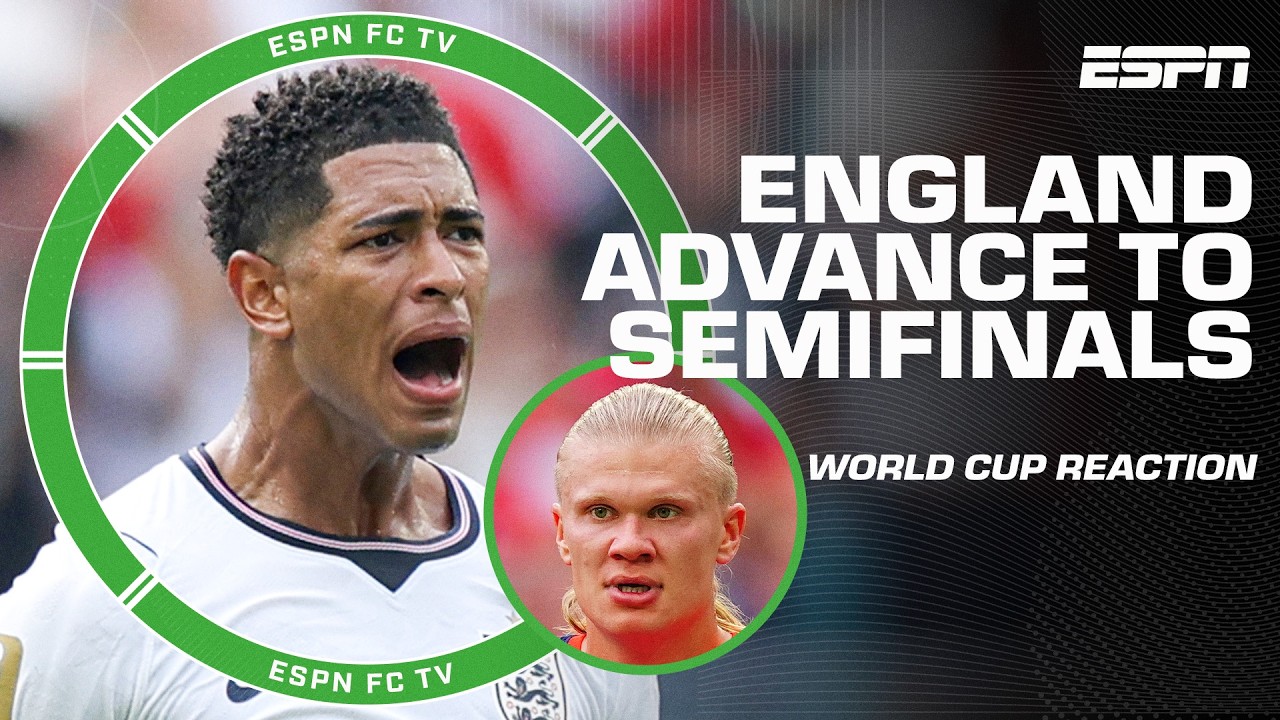 Norway vs. England REACTION 🍿 Bellingham sends the Three Lions to the World Cup semifinals | ESPN FC background