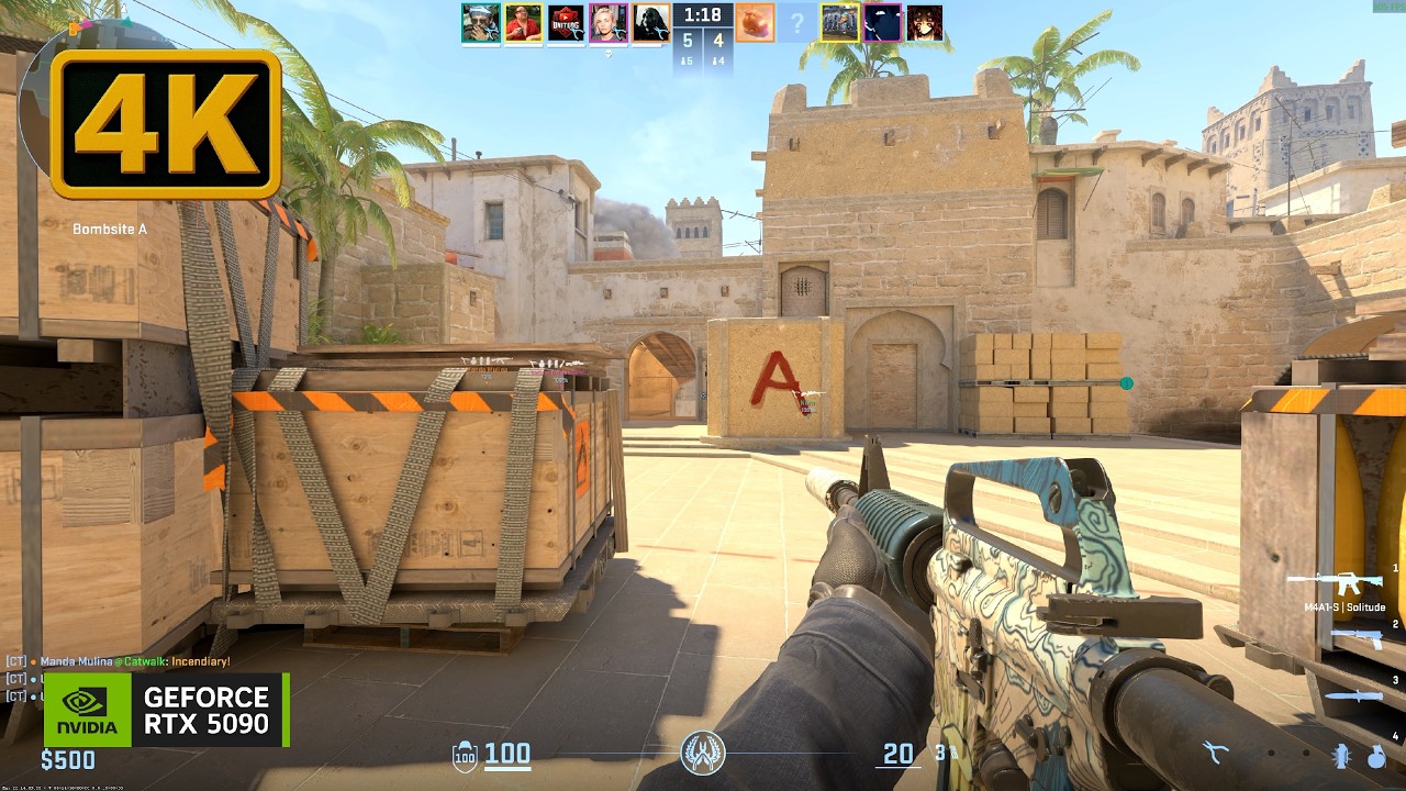 Counter-Strike 2 Gameplay 4K (No Commentary) background