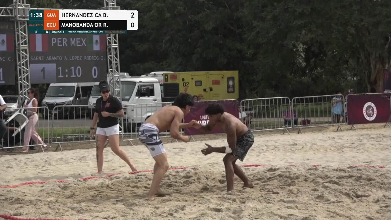Brandon Samuel HERNANDEZ CARDONA (GUA) vs. Ruben Isaias MANOBANDA ORTEGA (ECU) • B | Round 1 • Men's background