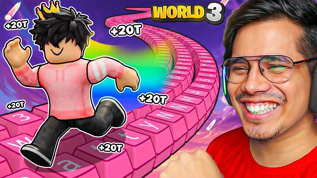 I BEAT WORLD 3 IN KEYBOARD ESCAPE ROBLOX ЁЯШ▒ background
