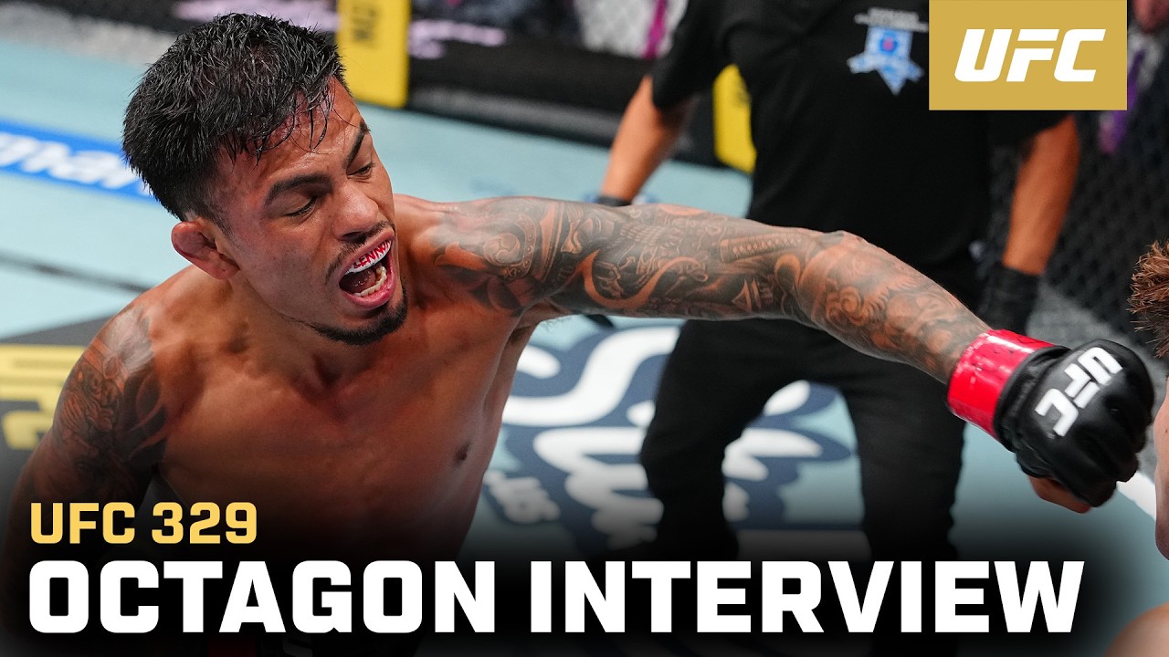 Brandon Royval Octagon Interview | UFC 329 backdrop