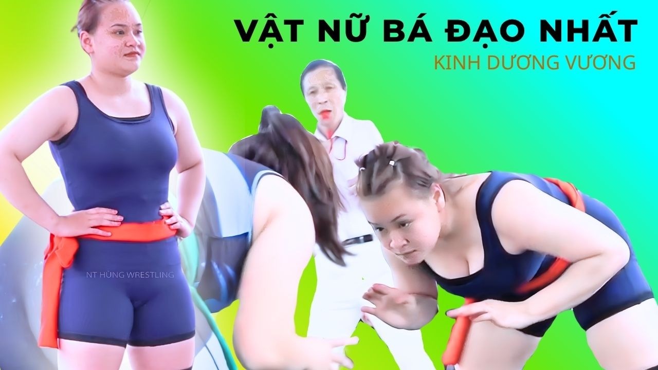 VẬT NỮ .. màn giới thiệu quanh co nhất..Hội Kinh Dương Vương vietnamese women wrestling background