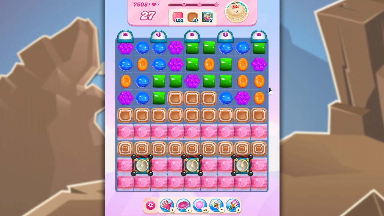Candy Crush Saga LEVEL 7603 NO BOOSTERS (new version)🐟☑️ background