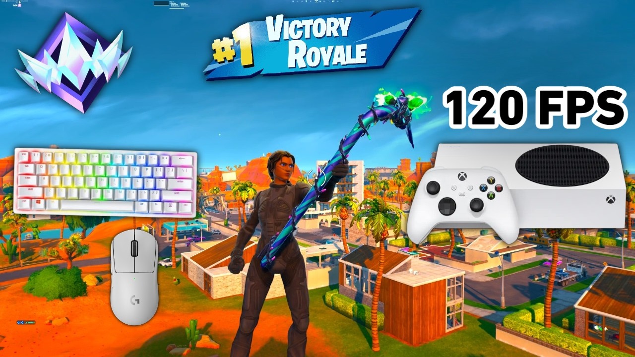 Fortnite Unreal Ranked Reload On Xbox Series S | Keyboard & Mouse Gameplay | 120 FPS | 4K background