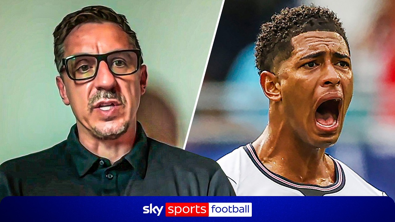 "Bellingham is England's SUPERSTAR!" 🌟 | Neville reacts to England's win against Norway background